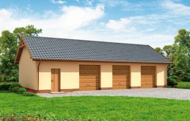 3 car garage